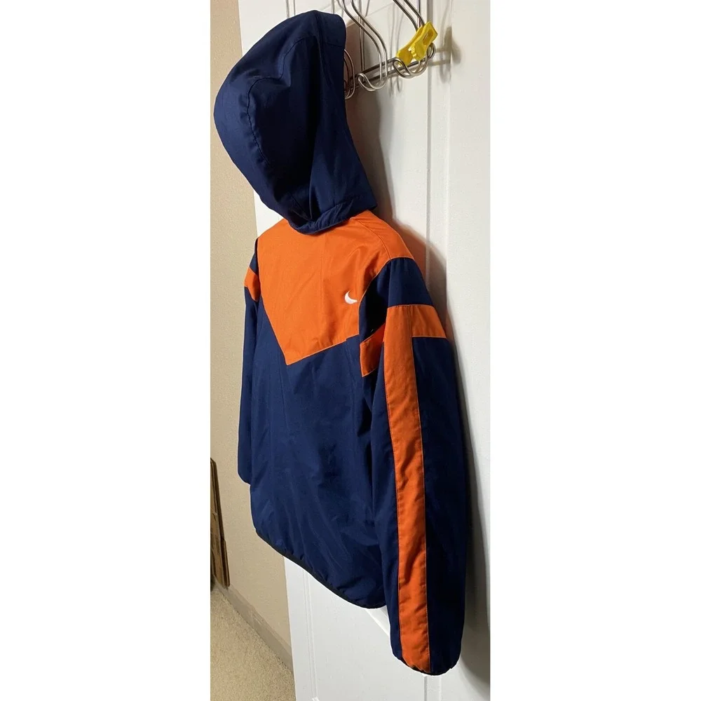 Nike Vintage Y2K Embroidered Logo Reversible Fleece Jacket Size L (14-16) Youth